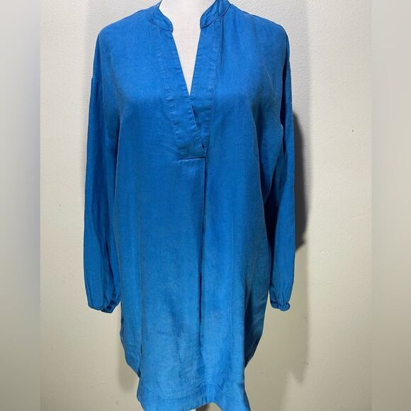 Boden Tops - Boden linen shirt Long Sleeve Beach Resort Wear Summer Women’s 12R